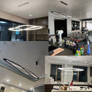 suspension led minimaliste en aluminium pour éclairage maison