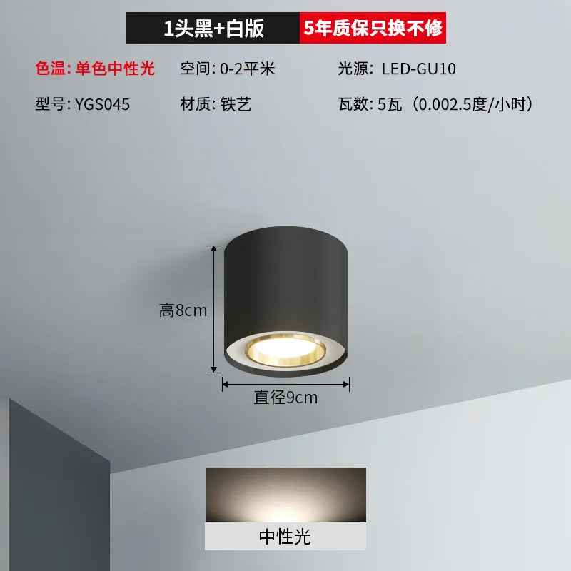 plafonnier double tête pour éclairage intérieur et extérieur - vue 12 sur 13