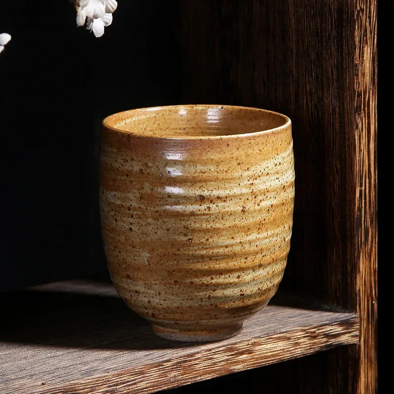 Tasse japonaise en céramique artisanale style rétro unique