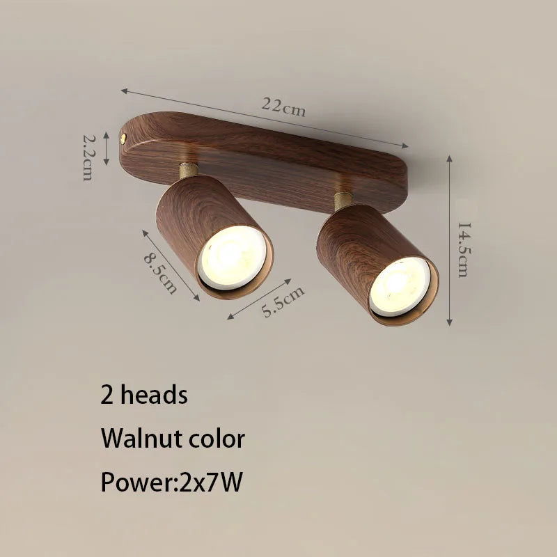 spot led en saillie avec ampoule remplaçable et têtes réglables - vue 6 sur 8