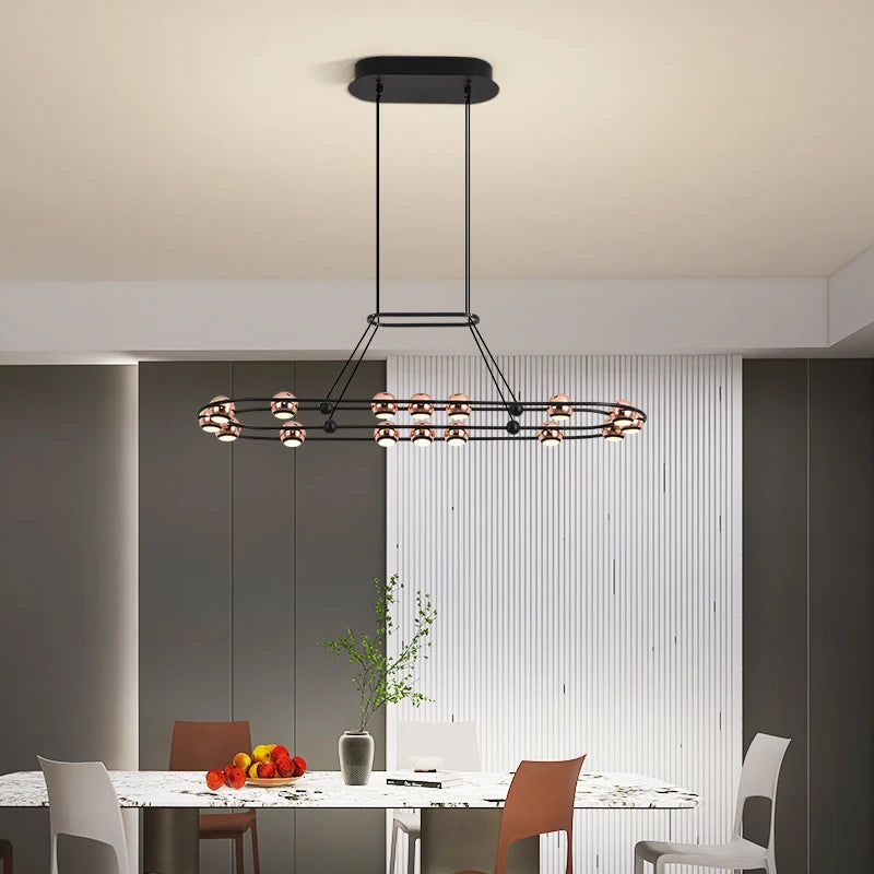 lustre moderne à boules minimaliste pour décoration intérieure