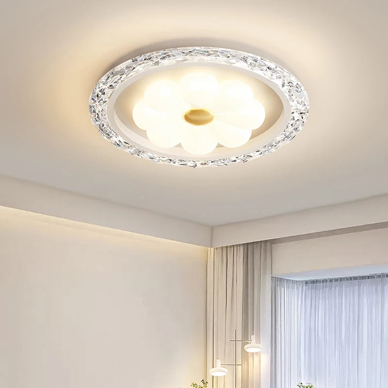 plafonnier à led moderne en cristal pour décoration intérieure - vue 4 sur 11