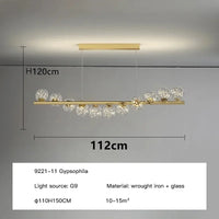 lustre moderne boule de verre éclairage de décoration suspendu