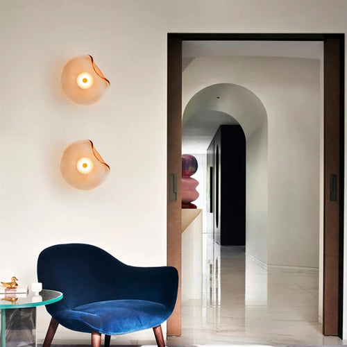 applique murale led art déco en verre pour intérieur élégant - vue 6 sur 8