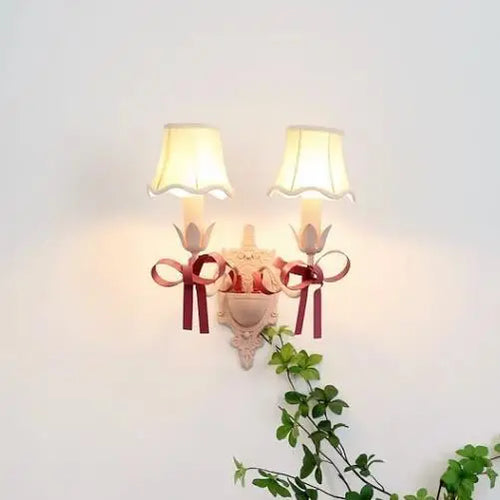 lustre mignon pour enfants éclairage suspendu avec nœud décoratif - vue 12 sur 14