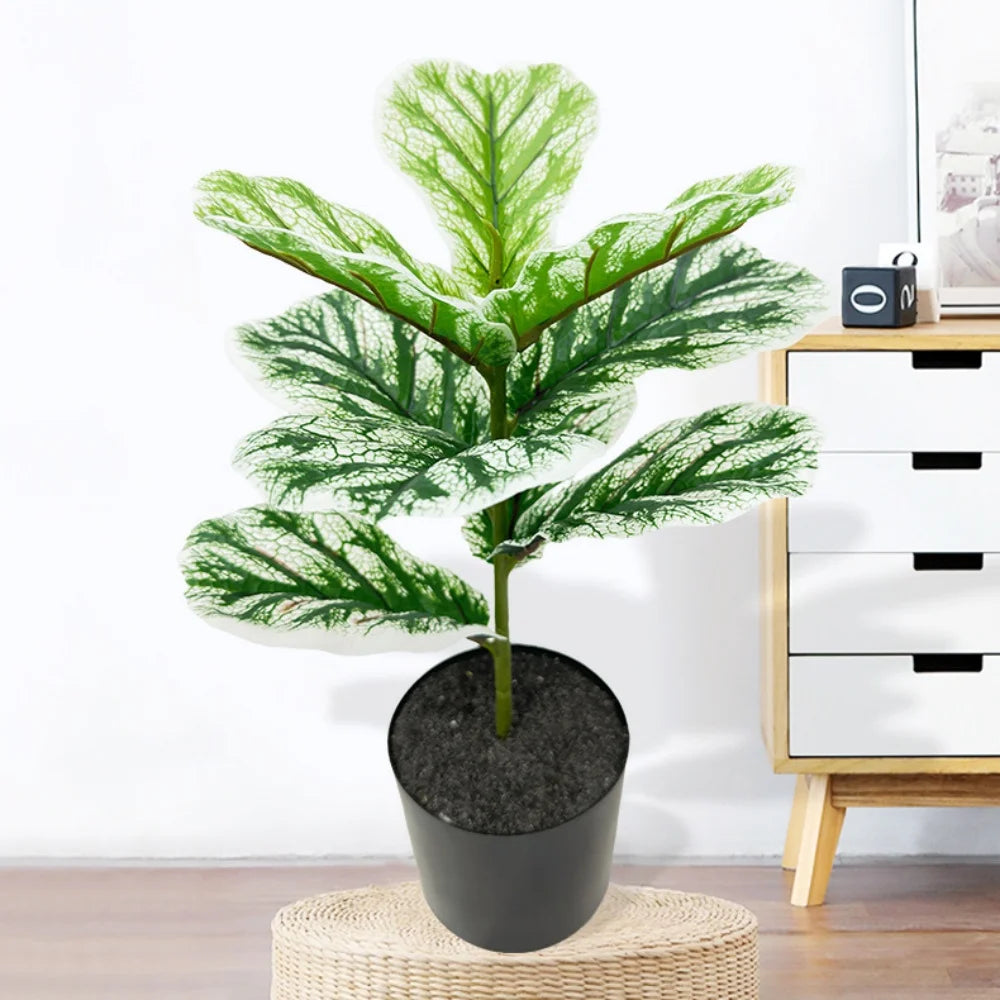 ficus lyrata plante artificielle décorative en pot pour intérieur - vue 10 sur 11