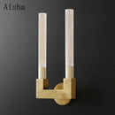 applique murale rétro en verre transparent design moderne