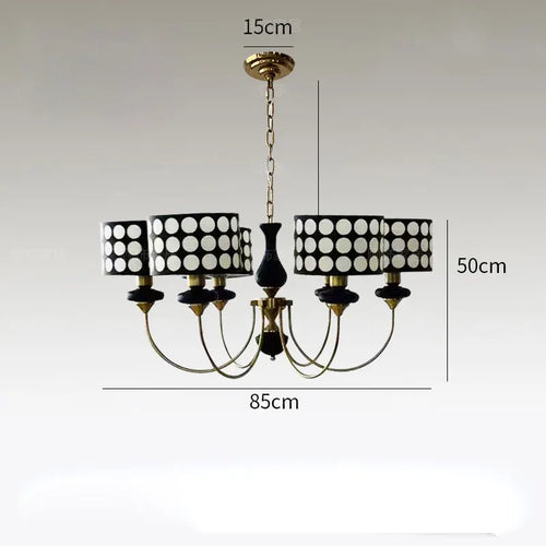 lustre en cuivre moderne pour hôtel et décoration intérieure - vue 12 sur 12