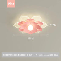 plafonnier moderne à fleurs en pétales pour décoration intérieure