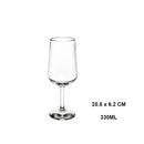 Verres vin incassables sans pied résistants lave vaisselle