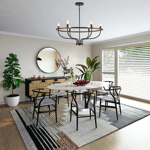 lustre suspension rétro led industriel anneau lumineux decorfixtures