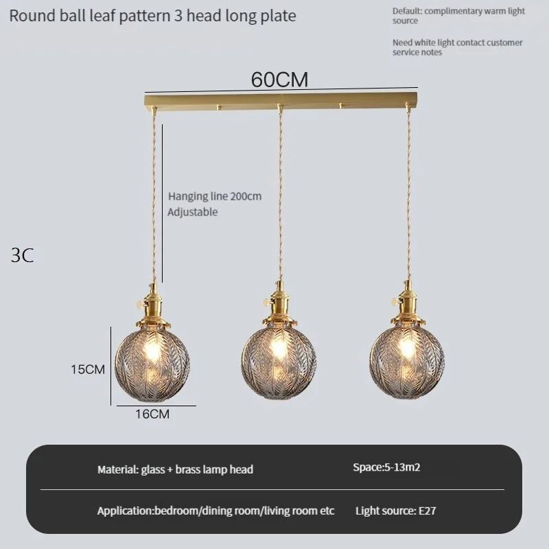 suspension vintage avec interrupteur et abat-jour en verre cristal - vue 21 sur 22