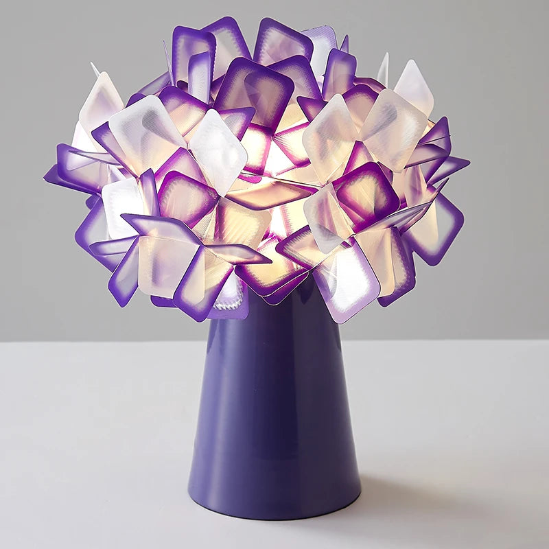 lampe de bureau moderne en plastique design floral décoratif - vue 12 sur 13