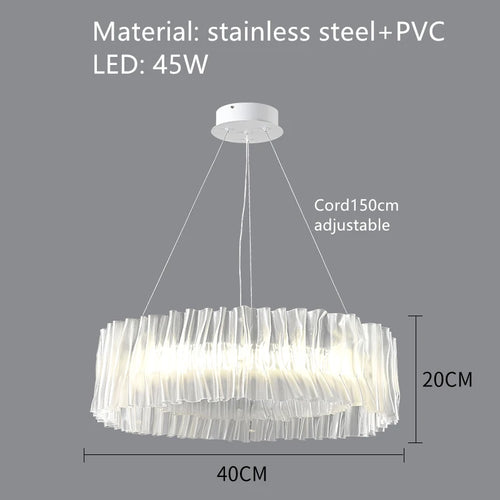 suspension design en pvc et acier inoxydable pour espaces intérieurs - vue 12 sur 13