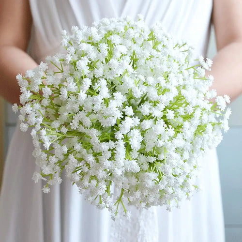 lot de bouquets de fleurs artificielles pour décoration festive et mariage - vue 2 sur 9