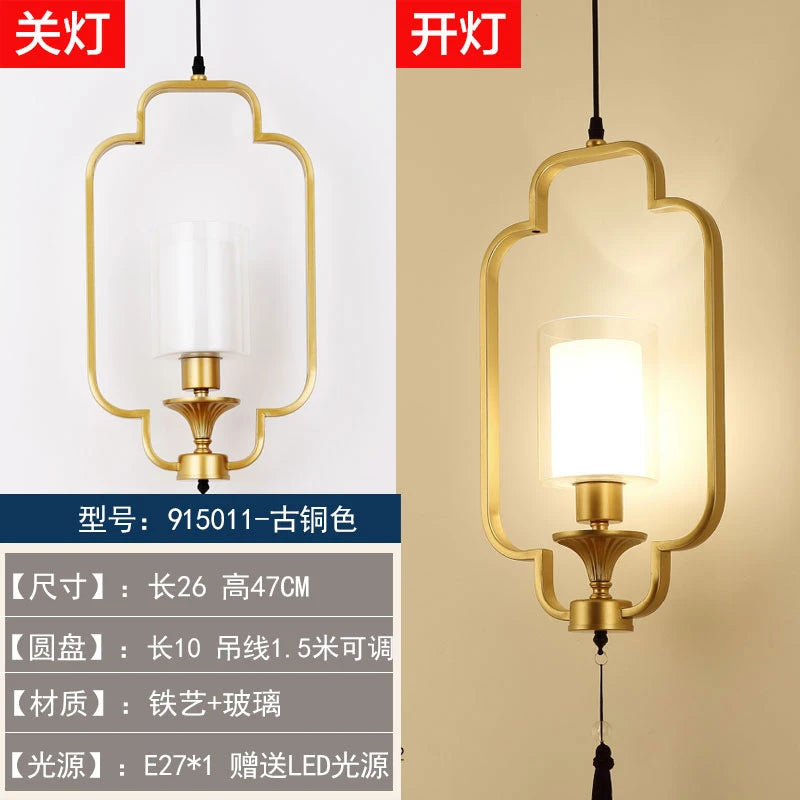 lustre chinois rétro style chinoiserie pour un éclairage élégant - vue 21 sur 22