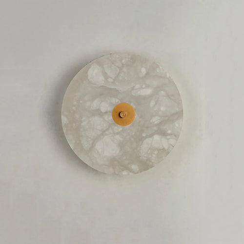 Applique murale ronde en marbre Led salon chevet escalier applique Restaurant hôtel décor éclairage chaud neutre blanc froid - vue 6 sur 8