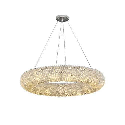 Modern Luxury Crystal Loft Chandelier Living Room Lustre Pendant Lamp Suspension Home Interior Decor Hanging Light Fixtures - vue 7 sur 10