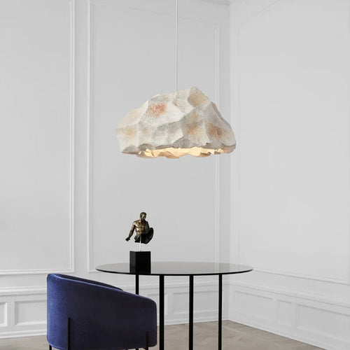 lustre design nordique en micro ciment style japonais fait main