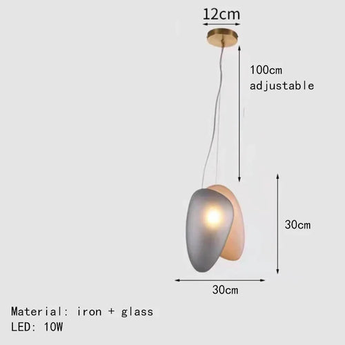 lustre en verre d'art nordique pour décoration intérieure et éclairage - vue 29 sur 28