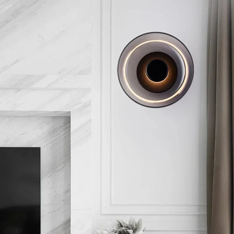 applique murale led moderne en verre pour décoration intérieure nordique - vue 4 sur 8