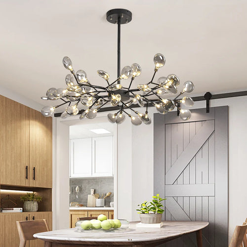 lustre en feuilles de pissenlit pour décoration intérieure élégante - vue 4 sur 10