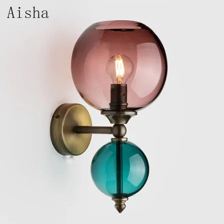 applique murale en verre coloré design moderne pour décoration intérieure - vue 5 sur 11