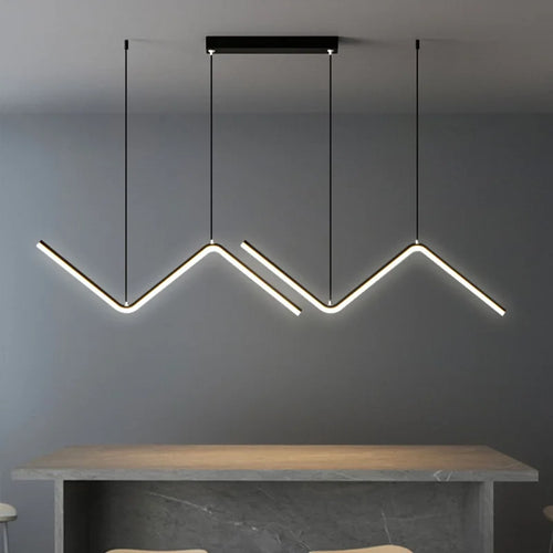 lustre moderne à led avec télécommande pour intérieur élégant - vue 5 sur 12