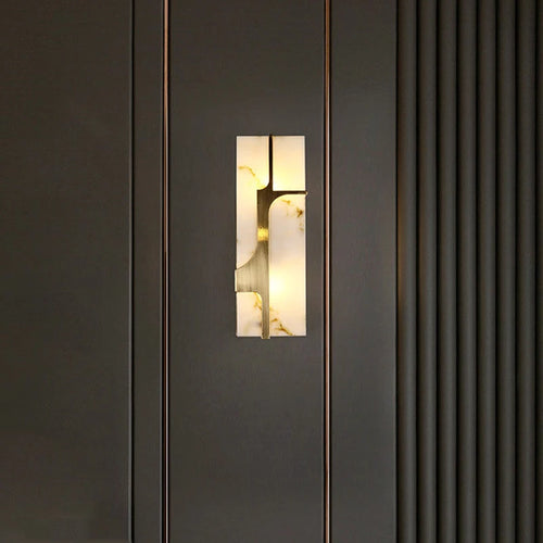 applique murale Creative style chinois 50 CM villa salon couloir décoration lumière européenne rétro imitation marbre LED