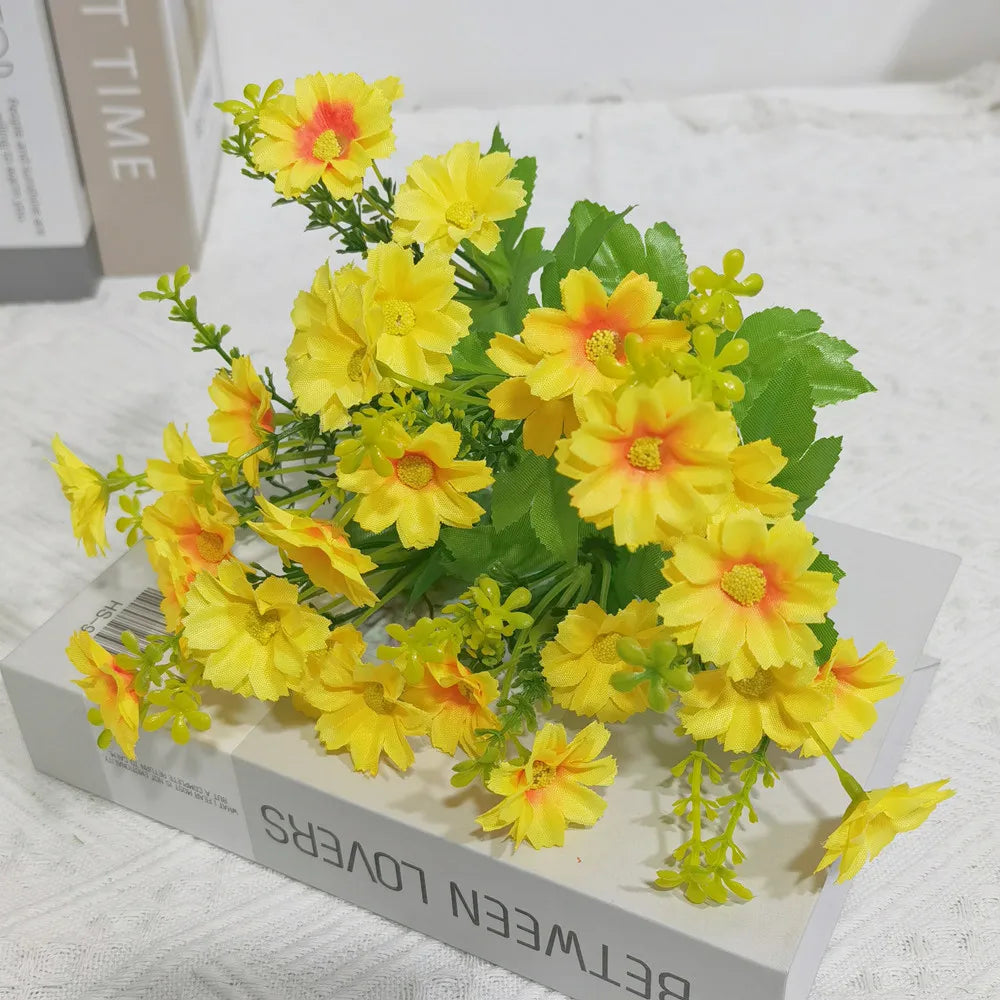 lot de fleurs artificielles résistantes aux uv pour décoration extérieure - vue 15 sur 16