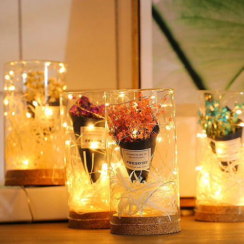 guirlande lumineuse led en fil de cuivre pour fêtes et Noël - vue 4 sur 11