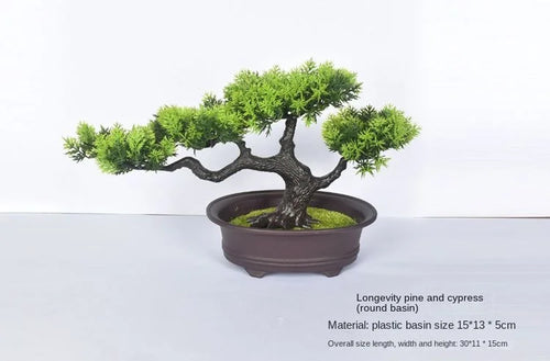 plante artificielle bonsaï en plastique pour décoration intérieure - vue 38 sur 41