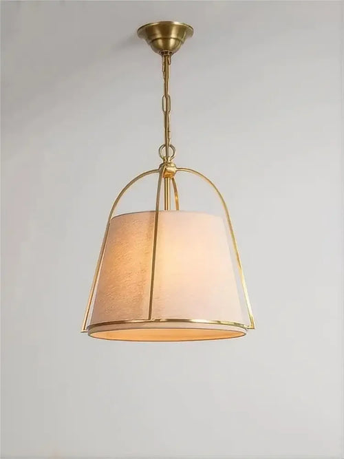 lustre vintage en tissu pour bar restaurant led - vue 3 sur 7