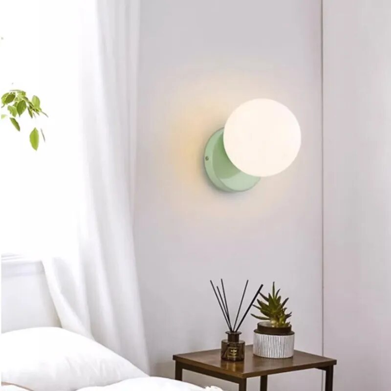 Applique murale LED nordique Macaron crème