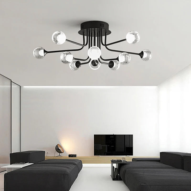 lustre créatif suspendu pour décoration moderne et artistique - vue 4 sur 8