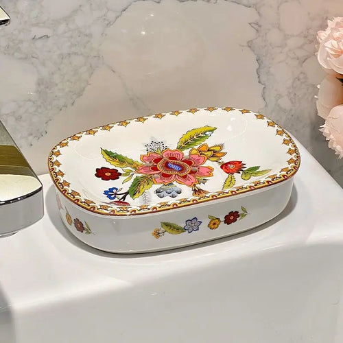 boîte à savon luxe en céramique pour salle de bain