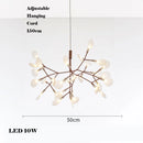 lustre LED créatif en acier inoxydable et acrylique pour décoration intérieure