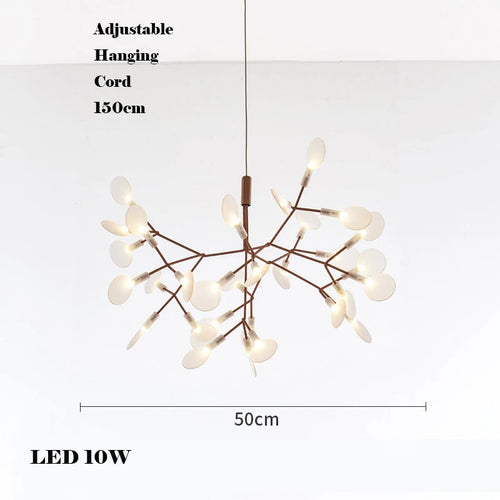 lustre LED créatif en acier inoxydable et acrylique pour décoration intérieure - vue 10 sur 18