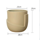 moule en silicone moderne pour pot de fleurs en béton léger et luxueux