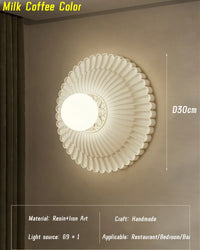 Applique murale à vent crème française