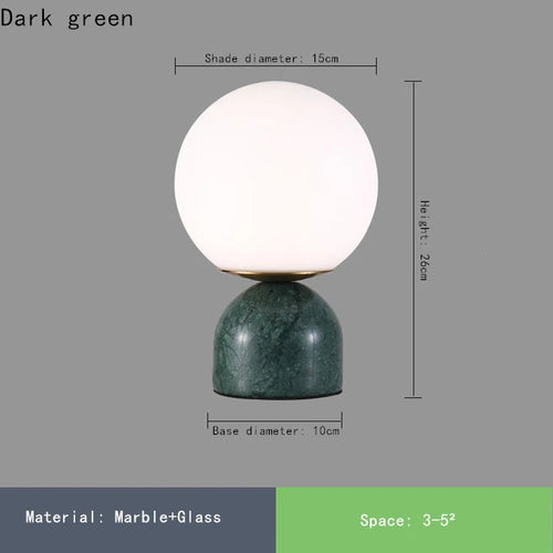lampe à poser en marbre et verre pour intérieur élégant - vue 10 sur 9