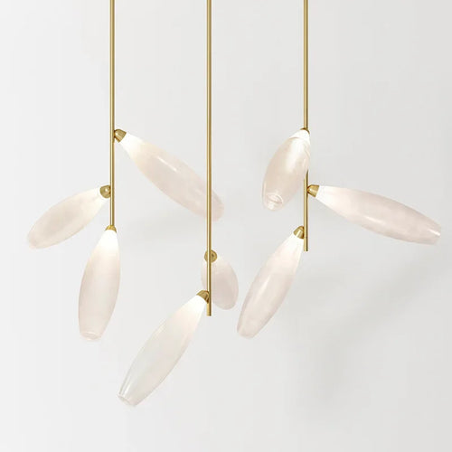 lustre moderne en verre design forme de raisin suspendu - vue 3 sur 12