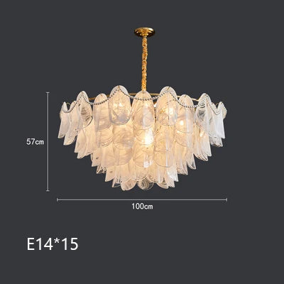 lustre suspendu en verre design nuage créatif moderne - vue 13 sur 18