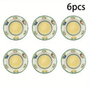 set de table motif fruits fleurs style champetre