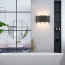 applique murale led extérieur étanche aluminium haut bas zbw0010