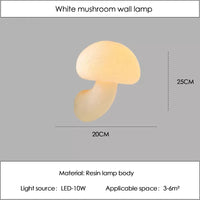 applique murale champignon design nordique pour intérieur extérieur