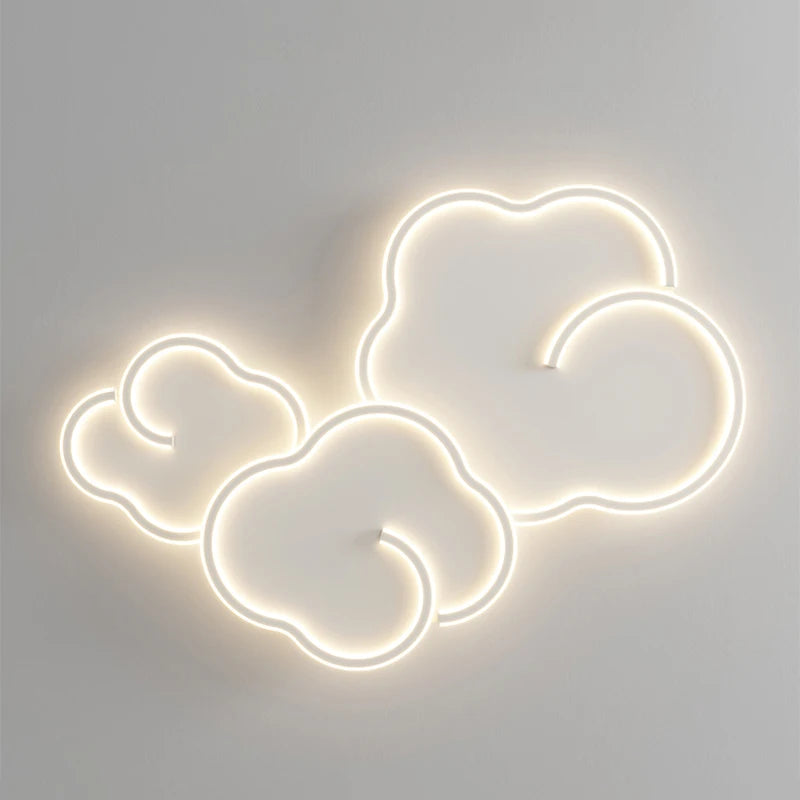 plafonnier scandinave nuage gradation avec télécommande en option - vue 6 sur 11