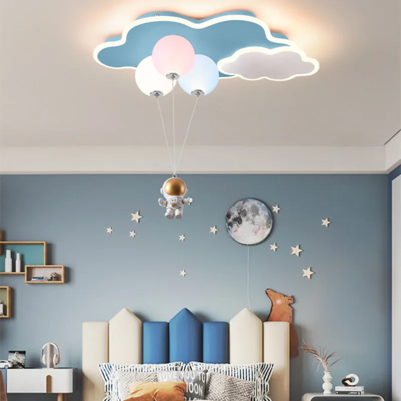 plafonnier nuage pour décoration enfant et espace intérieur - vue 3 sur 12