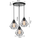 suspension moderne à têtes led pour intérieur design