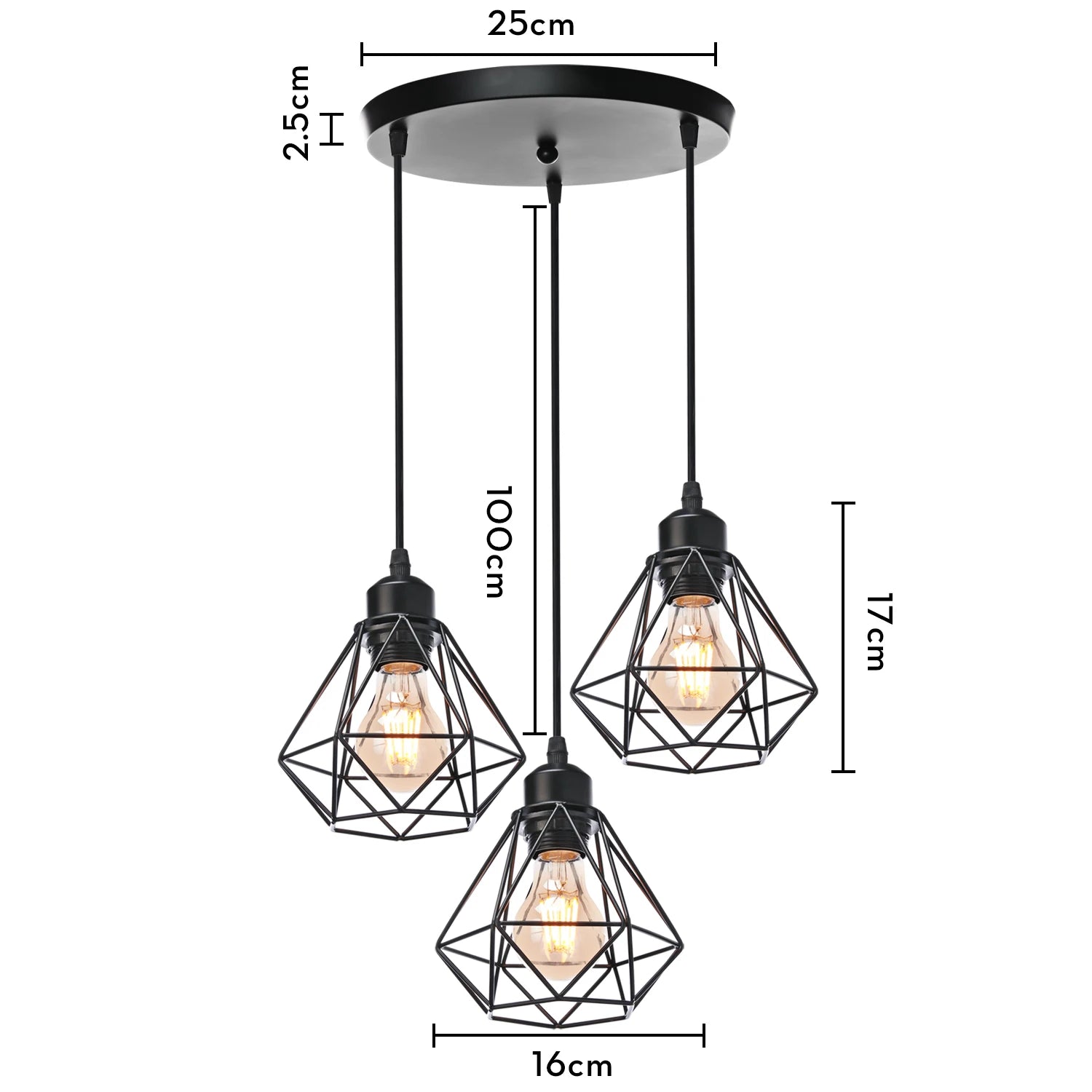 suspension moderne à têtes led pour intérieur design - vue 13 sur 22